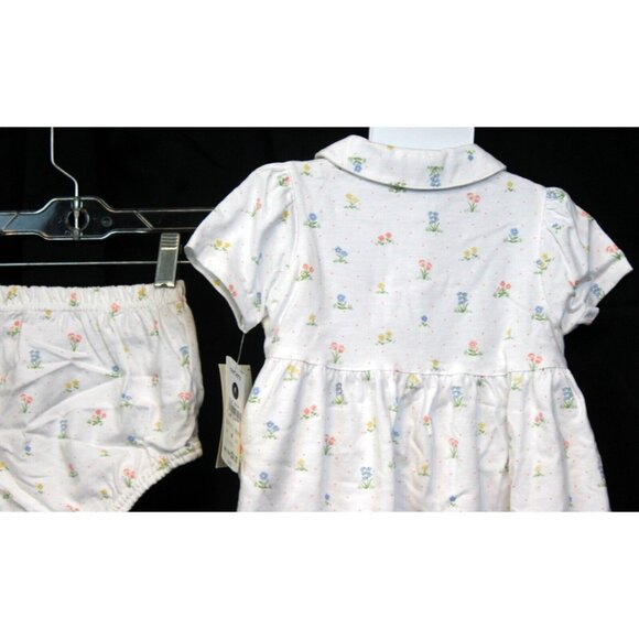 Carters Classics Baby Dress Set sz M 3-6 Months NWT White Floral Bloomers Shorts - Picture 5 of 9